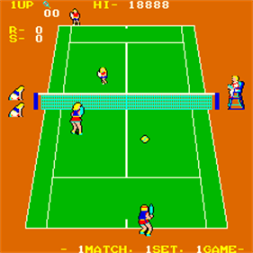 Super Doubles Tennis - Screenshot - Gameplay Image
