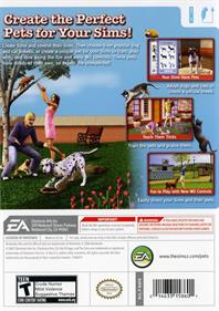 The Sims 2: Pets - Box - Back Image