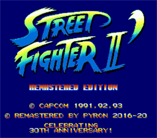 Street Fighter II': Remastered Edition - Screenshot - Game Title Image