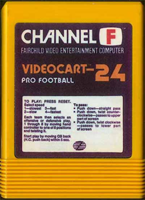 Videocart-24: Pro Football - Cart - Front Image