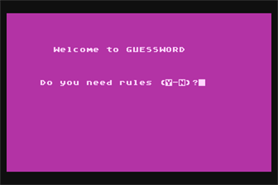 Guessword - Screenshot - Game Title Image