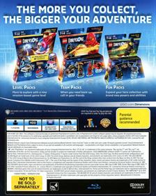 LEGO Dimensions - Box - Back Image