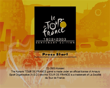 Le Tour de France: 1903-2003: Centenary Edition - Screenshot - Game Title Image