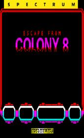 Escape from Colony 8 - Box - Front Image