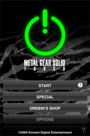 Metal Gear Solid Touch - Screenshot - Game Select Image