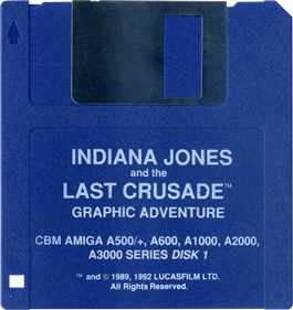 Indiana Jones and the Last Crusade: The Graphic Adventure - Disc Image