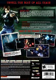 Resident Evil: Operation Raccoon City - Fanart - Box - Back
