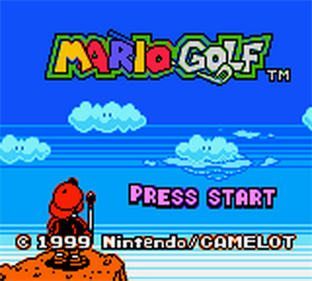 Mario Golf - Screenshot - Game Title Image