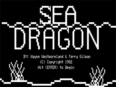 Sea Dragon - Screenshot - Game Title Image