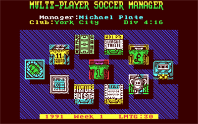 Multi-Player Soccer Manager - Screenshot - Game Title Image