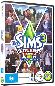 The Sims 3: University Life - Box - 3D Image