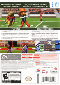 NCAA Football 09 - Box - Back Image