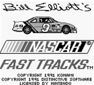 Bill Elliott's NASCAR Fast Tracks - Screenshot - Game Title Image