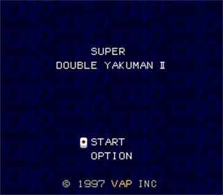 Super Double Yakuman II - Screenshot - Game Title Image