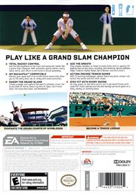 Grand Slam Tennis - Box - Back Image