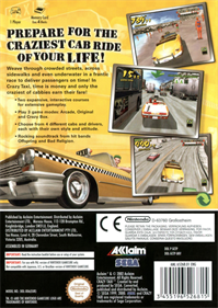 Crazy Taxi - Box - Back Image