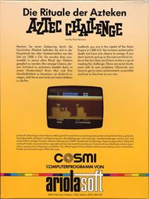 Aztec Challenge - Box - Back Image