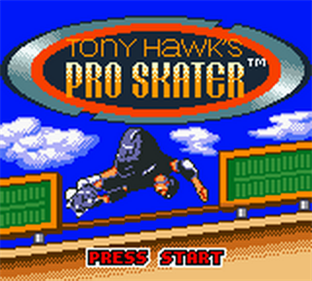 Tony Hawk's Pro Skater - Screenshot - Game Title Image