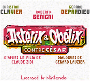 Astérix & Obélix Contre César - Screenshot - Game Title Image