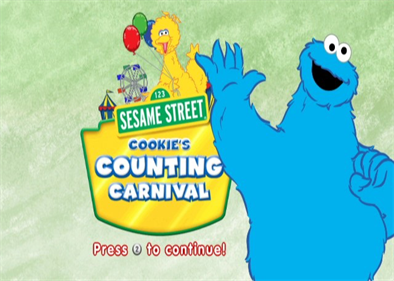 Sesame Street: Cookie's Counting Carnival - Screenshot - Game Title Image