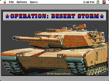 Operation: Desert Storm - Screenshot - Game Title Image