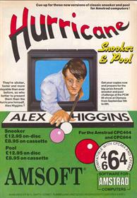 Alex Higgins' World Pool - Advertisement Flyer - Front Image