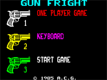 Gunfright - Screenshot - Game Select Image