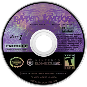 Baten Kaitos: Eternal Wings and the Lost Ocean - Disc Image