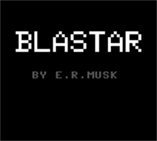 Blastar - Screenshot - Game Title Image