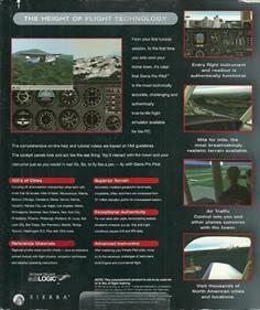 Sierra Pro Pilot 98: The Complete Flight Simulator - Box - Back Image