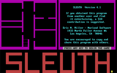 Sleuth - Screenshot - Game Title Image