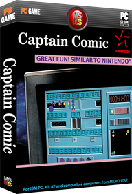 The Adventures of Captain Comic - Box - 3D Image
