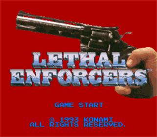 Lethal Enforcers - Screenshot - Game Title Image