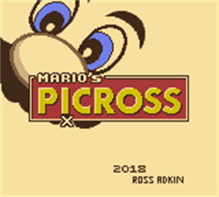 Mario's Picross X - Screenshot - Game Title Image