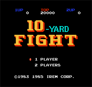 10-Yard Fight - Screenshot - Game Title Image