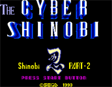 The Cyber Shinobi - Screenshot - Game Title Image