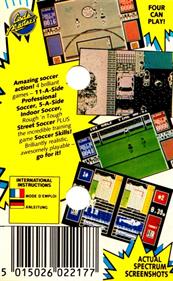4 Soccer Simulators - Box - Back Image