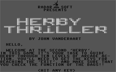 Herby Thriller - Screenshot - Game Title Image