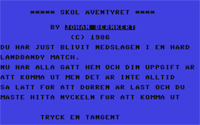 Skol Äventyret - Screenshot - Game Title Image