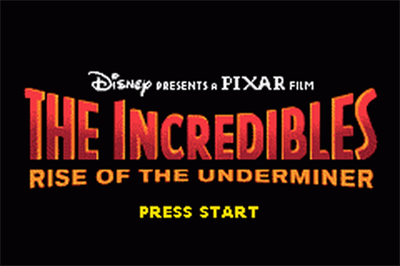 The Incredibles: Rise of the Underminer - Screenshot - Game Title Image