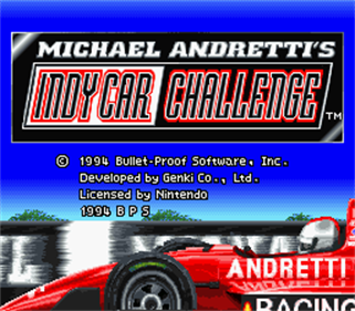 Michael Andretti's Indy Car Challenge - Screenshot - Game Title Image