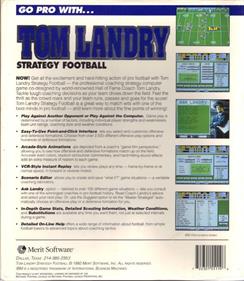 Tom Landry Strategy Football - Box - Back Image