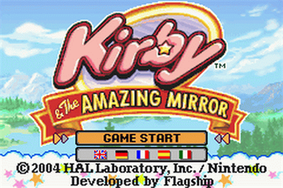 Kirby & The Amazing Mirror - Screenshot - Game Title Image