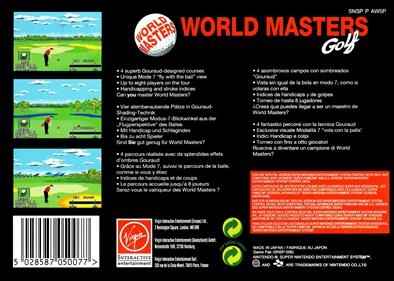 World Masters Golf - Box - Back Image