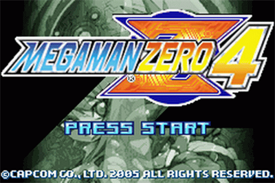 Mega Man Zero 4 - Screenshot - Game Title Image