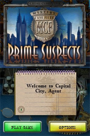 Mystery Case Files: Prime Suspects - Screenshot - Game Title Image