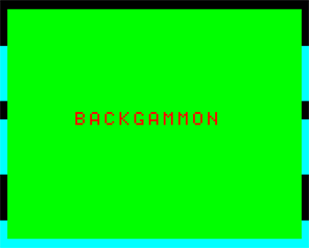 Backgammon - Screenshot - Game Title Image