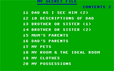 My Secret File - Screenshot - Gameplay Image