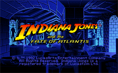 Indiana Jones and the Fate of Atlantis - Screenshot - Game Title Image