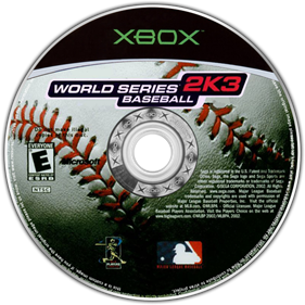 World Series Baseball 2K3 - Fanart - Disc
